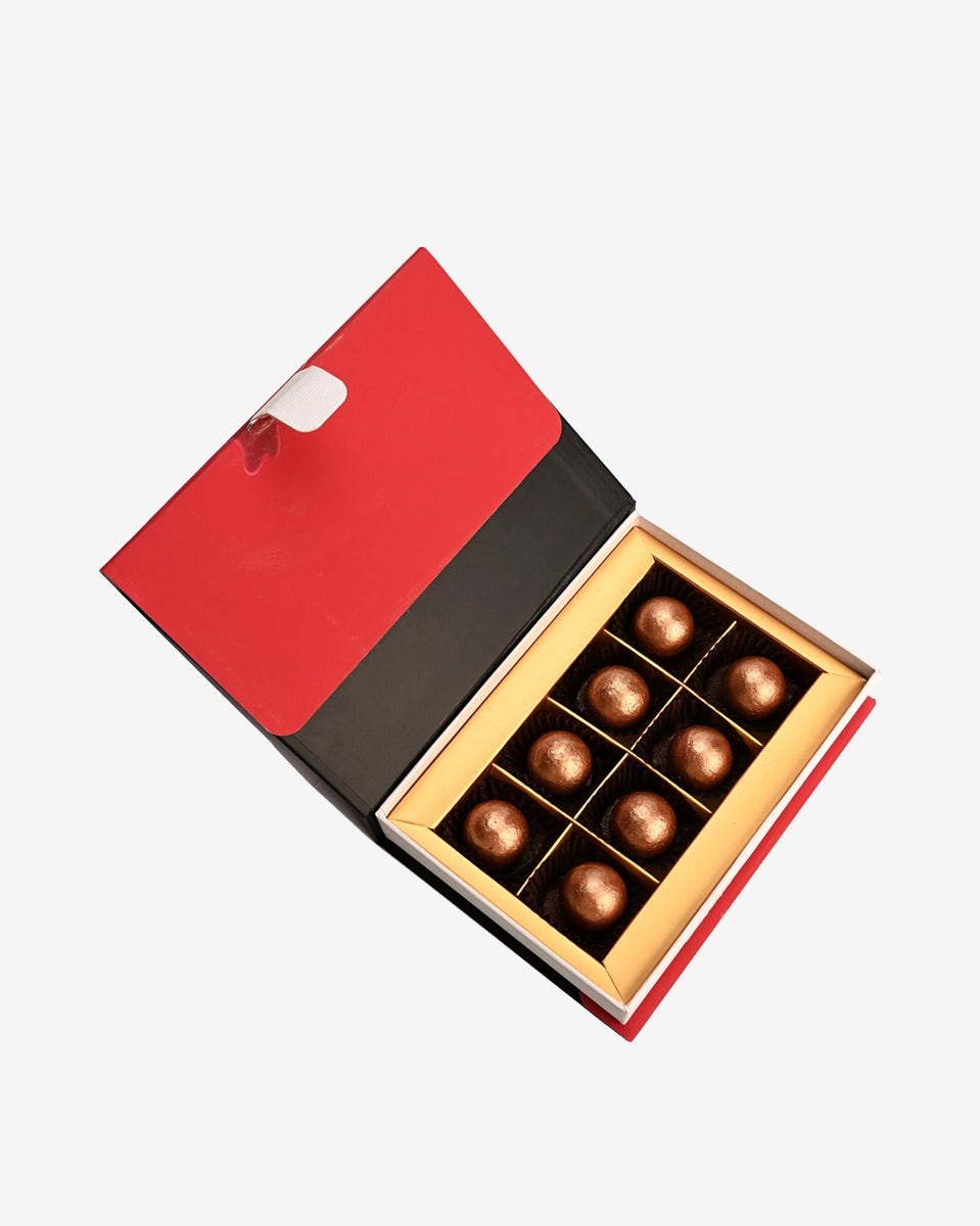 House of Dorchester 8 Piece Gold Salted Caramel Truffle Box