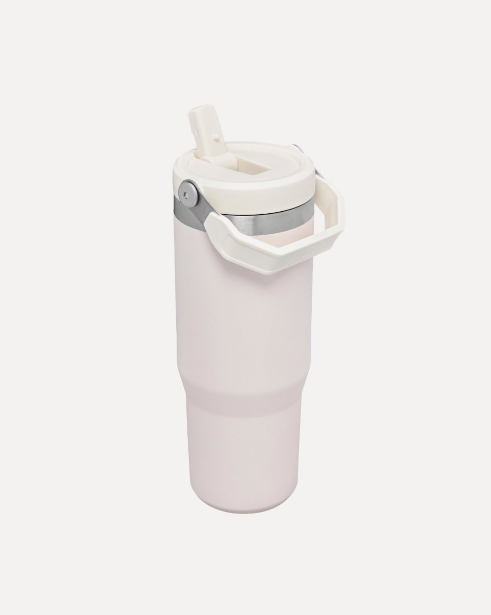 Rose Quartz IceFlow Flip Straw Tumbler