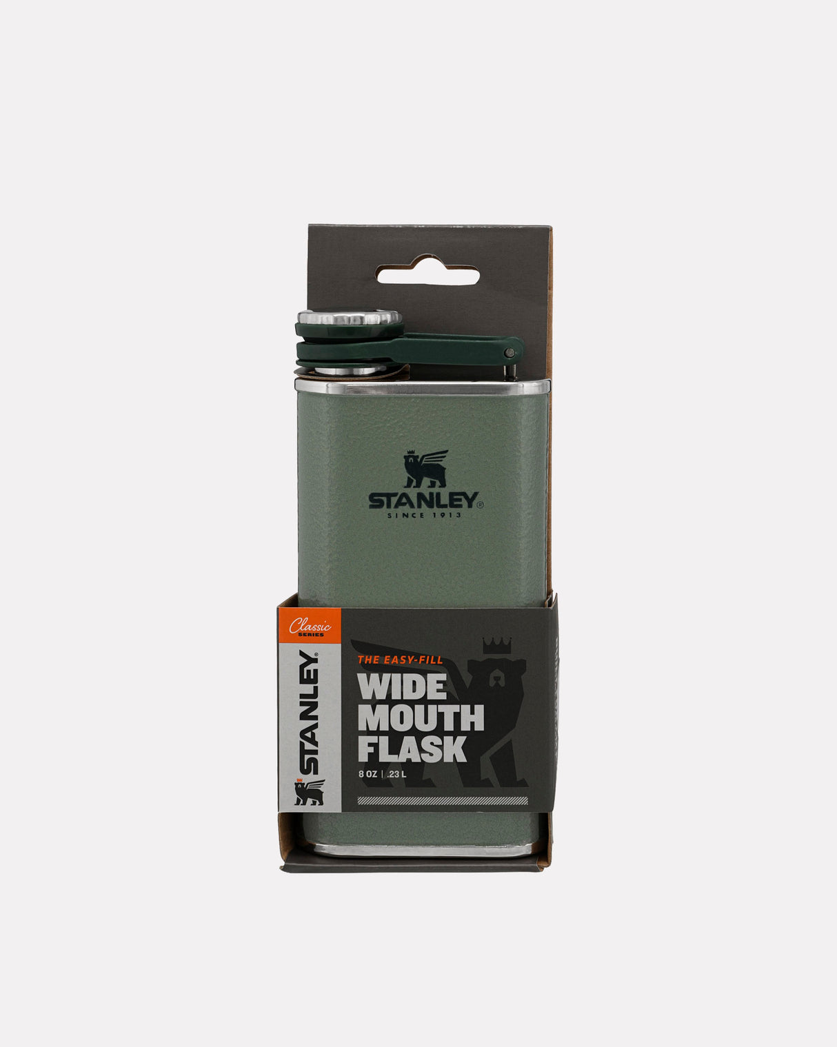Hammertone Green Classic Easy Fill Wide Mouth 0.23L Flask