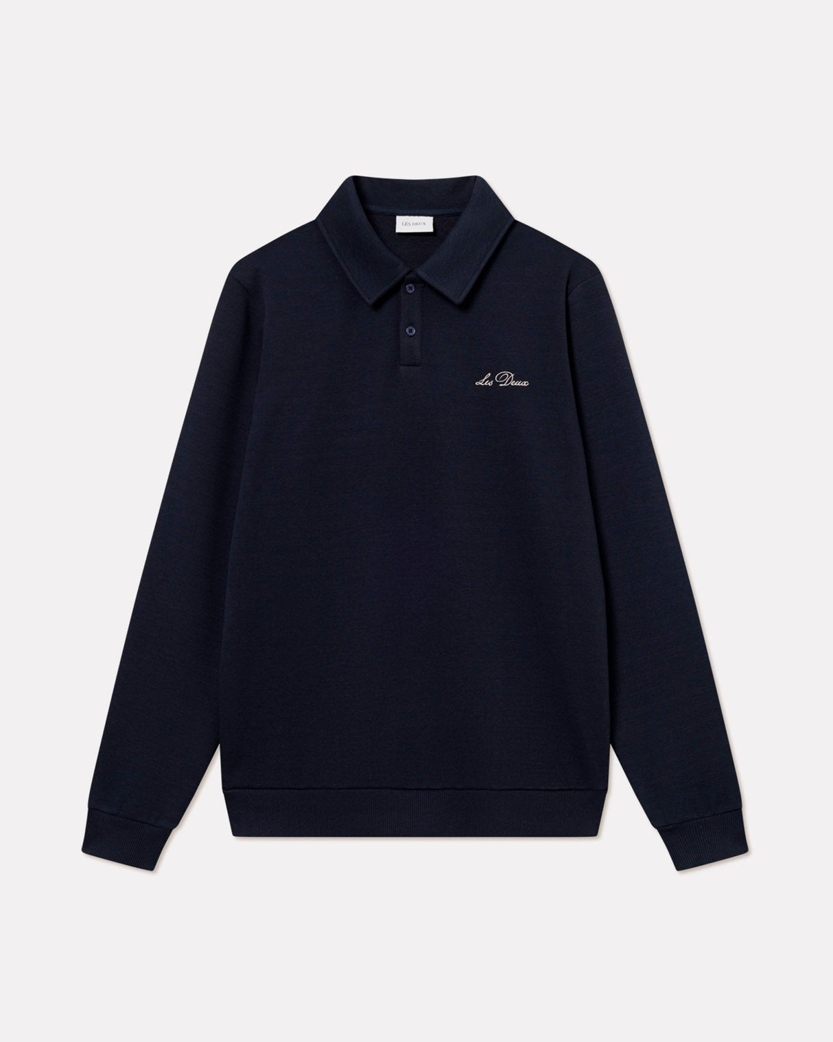 Dark Navy Ben Polo Piqué Sweatshirt