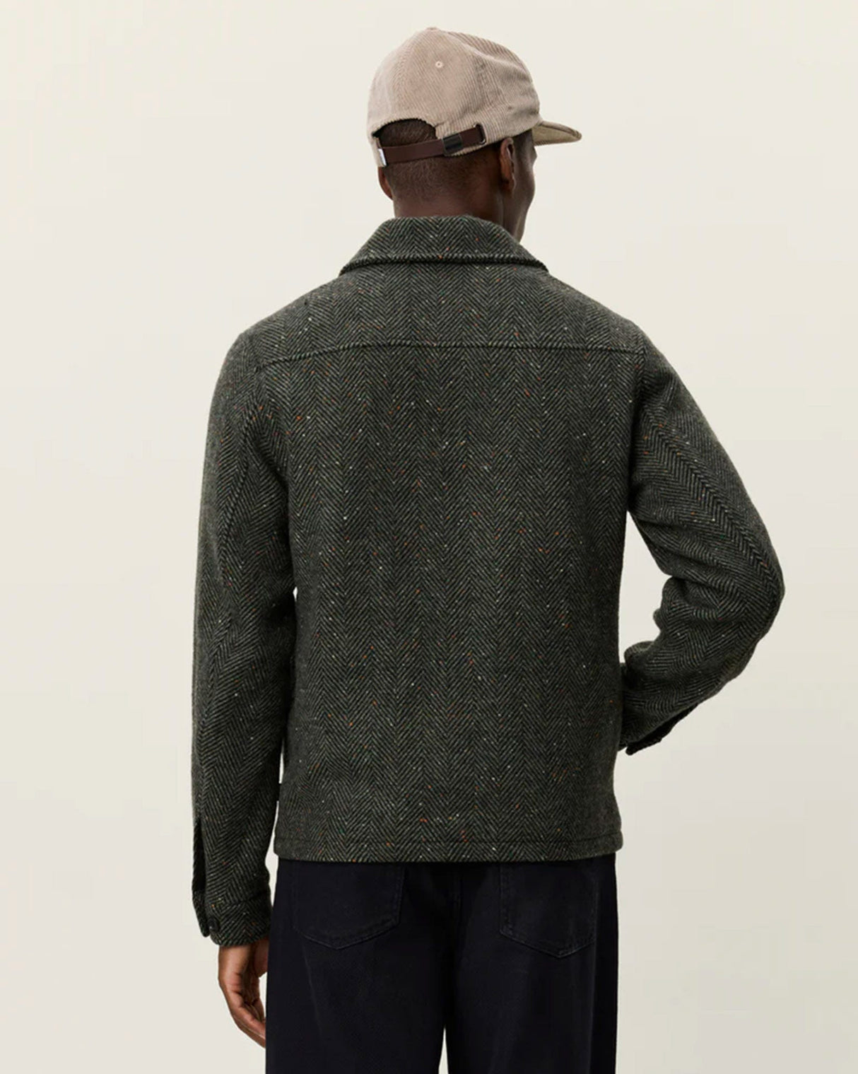 Duffel-Bag-Green-Marseille-Herringbone-Wool-Jacket