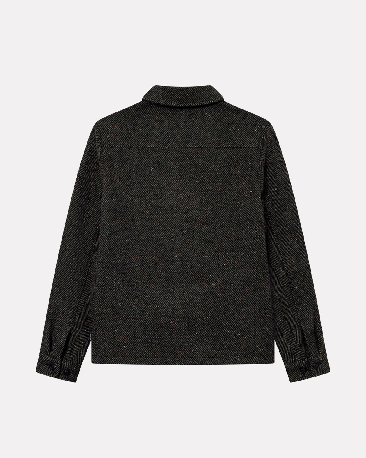 Duffel Bag Green Marseille Herringbone Wool Jacket