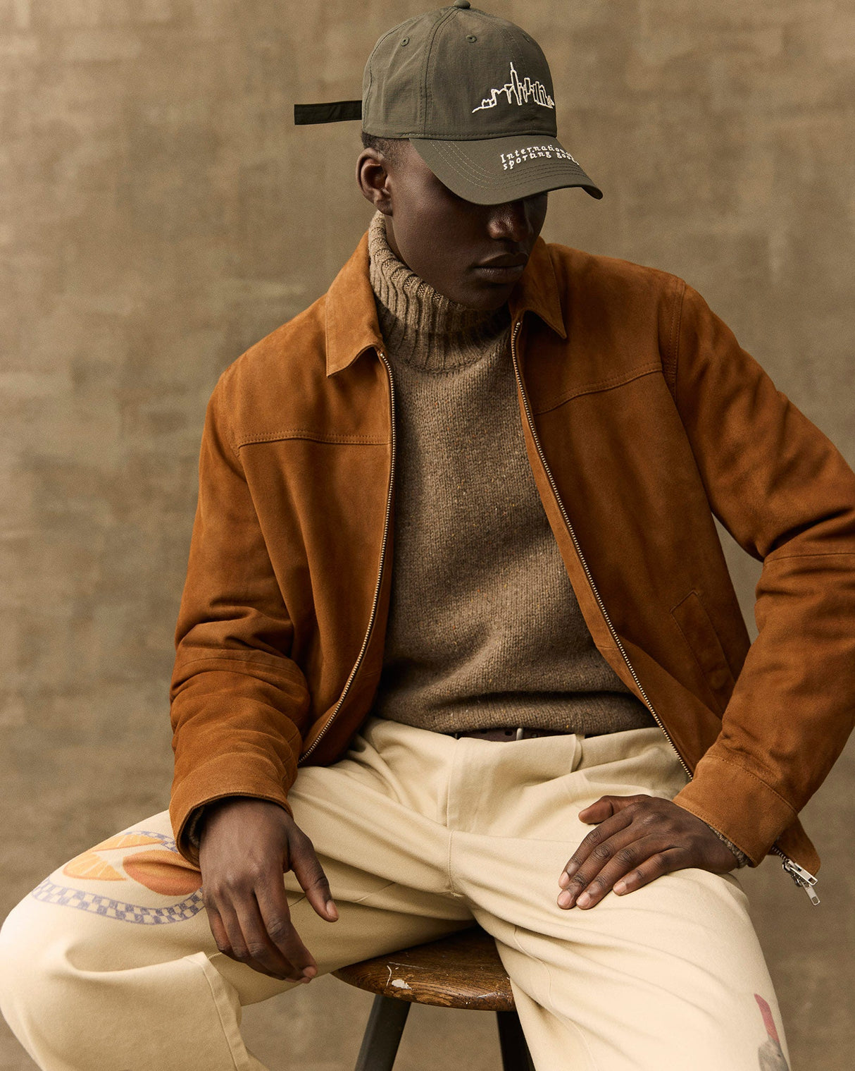 Brown Nyle Suede Coach Jacket