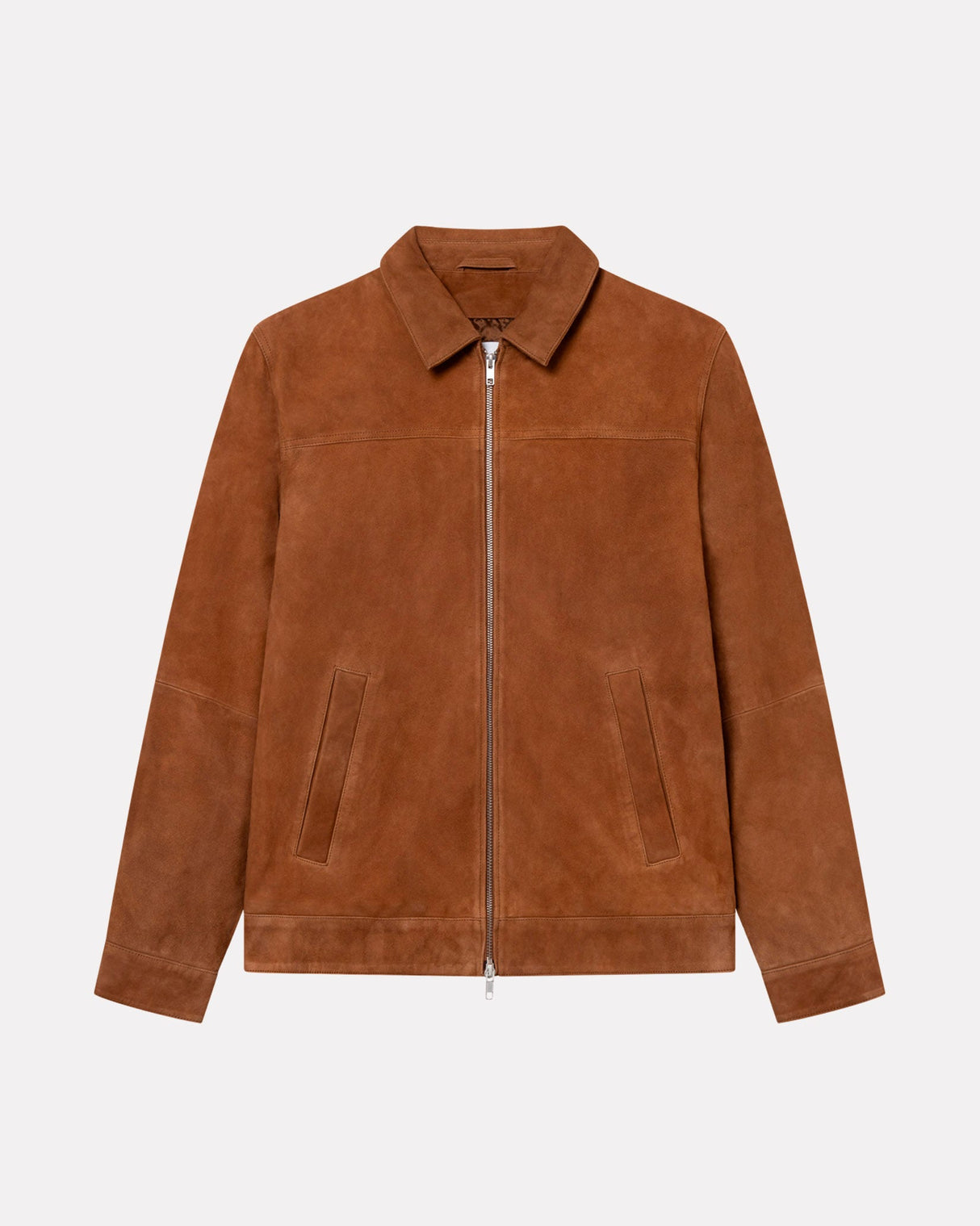 Brown Nyle Suede Coach Jacket