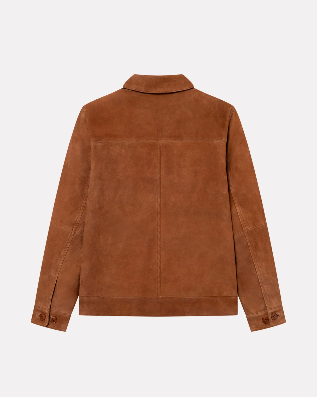 Brown Nyle Suede Coach Jacket
