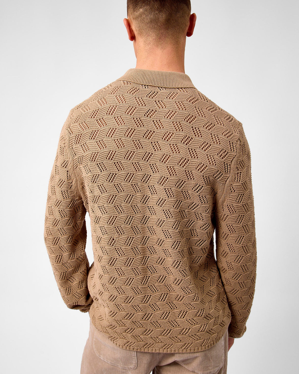 Dark Sand Eloi Cotton Knit Shirt