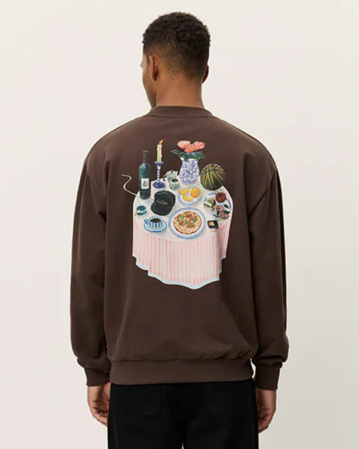 Slate-Brown-Cole-Table-Print-Cotton-Sweatshirt