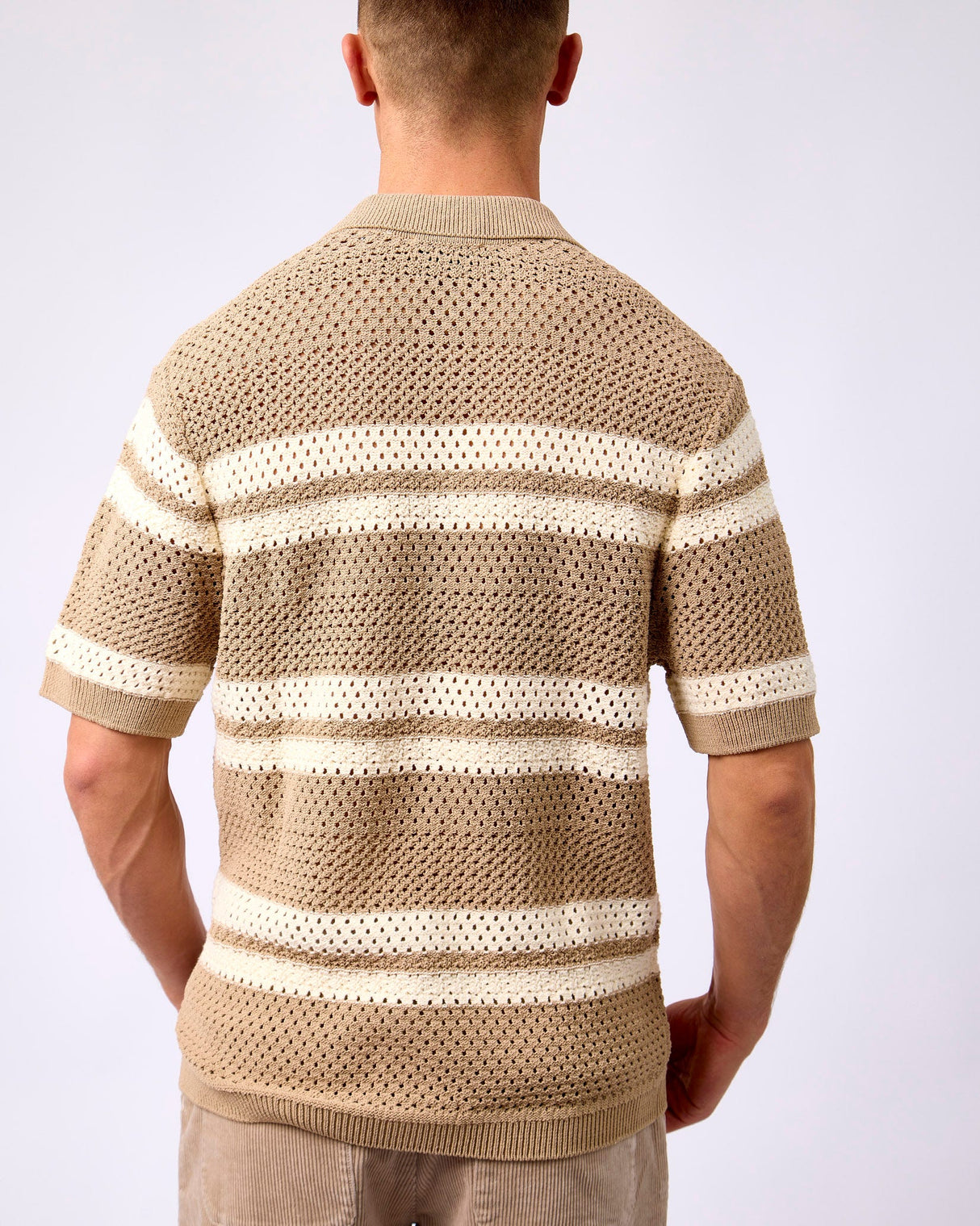 Dark Sand Gianni Knit Short Sleeve Shirt