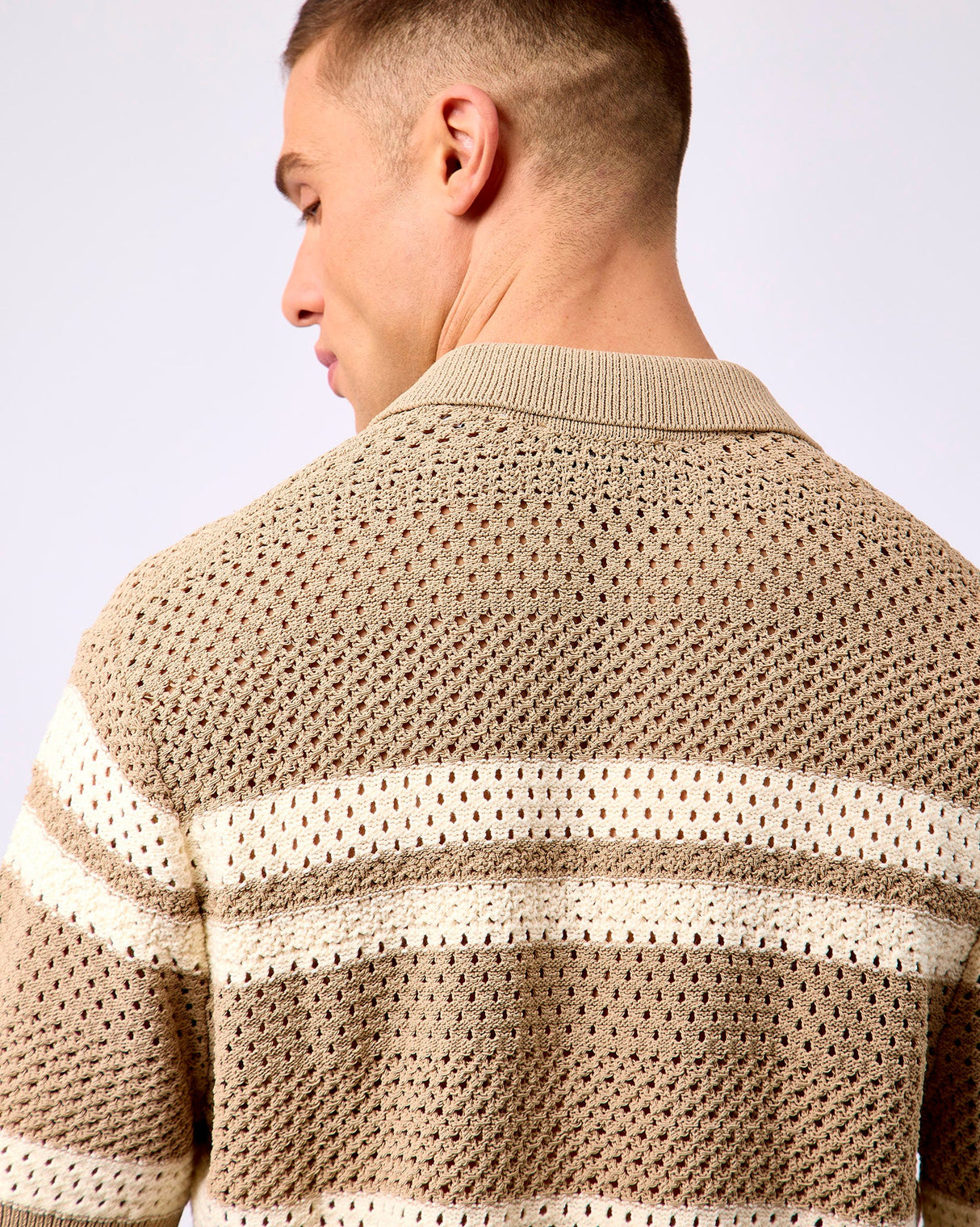 Dark Sand Gianni Knit Short Sleeve Shirt
