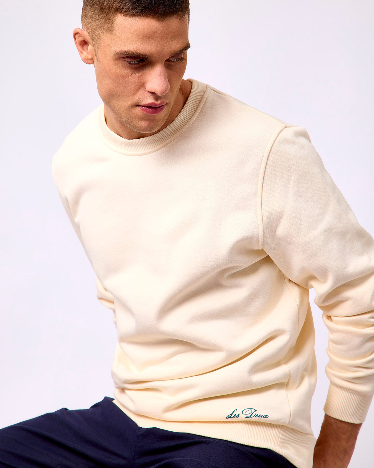Eggnog White Ben Artist Sweatshirt