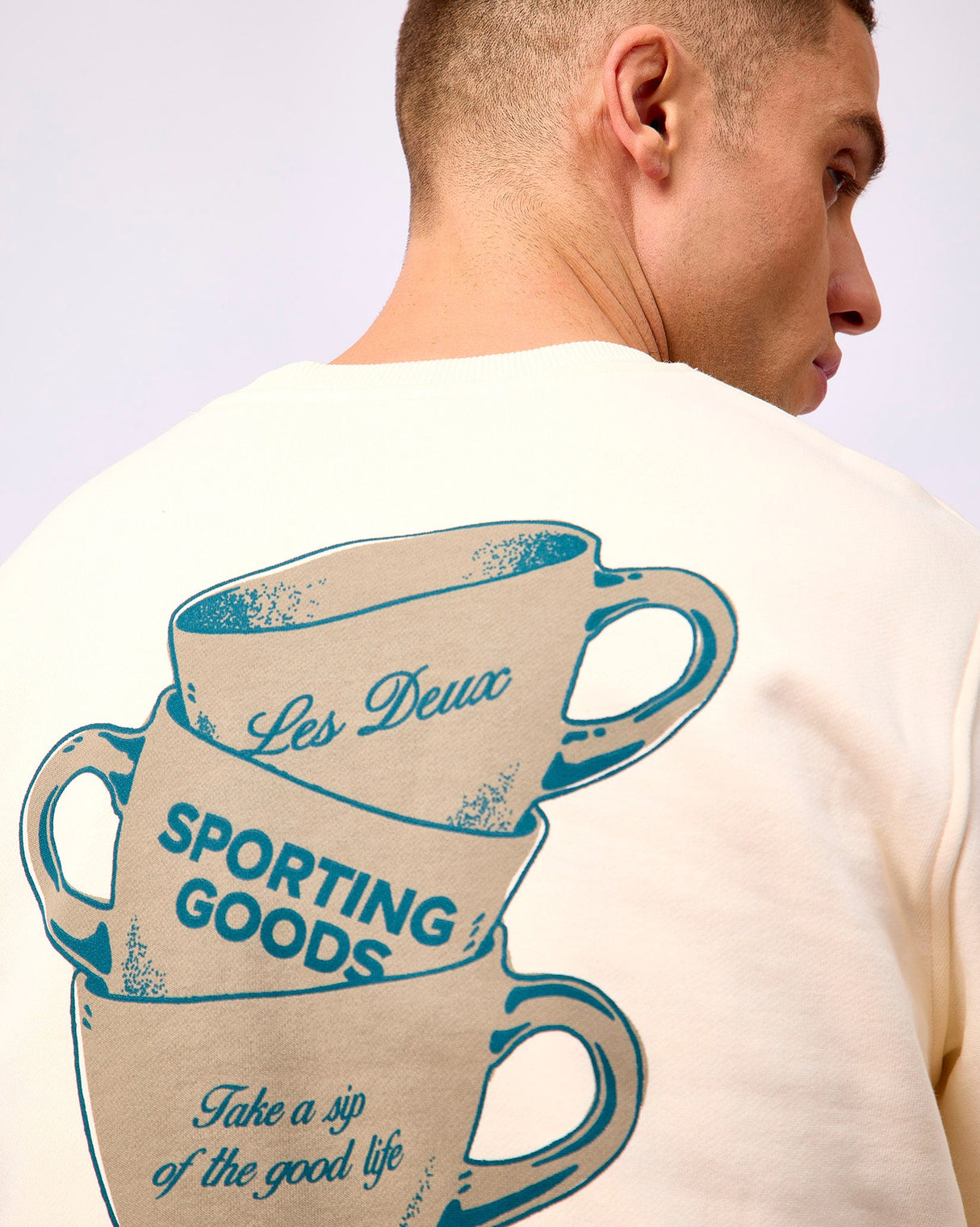 Eggnog White Ben Artist Sweatshirt