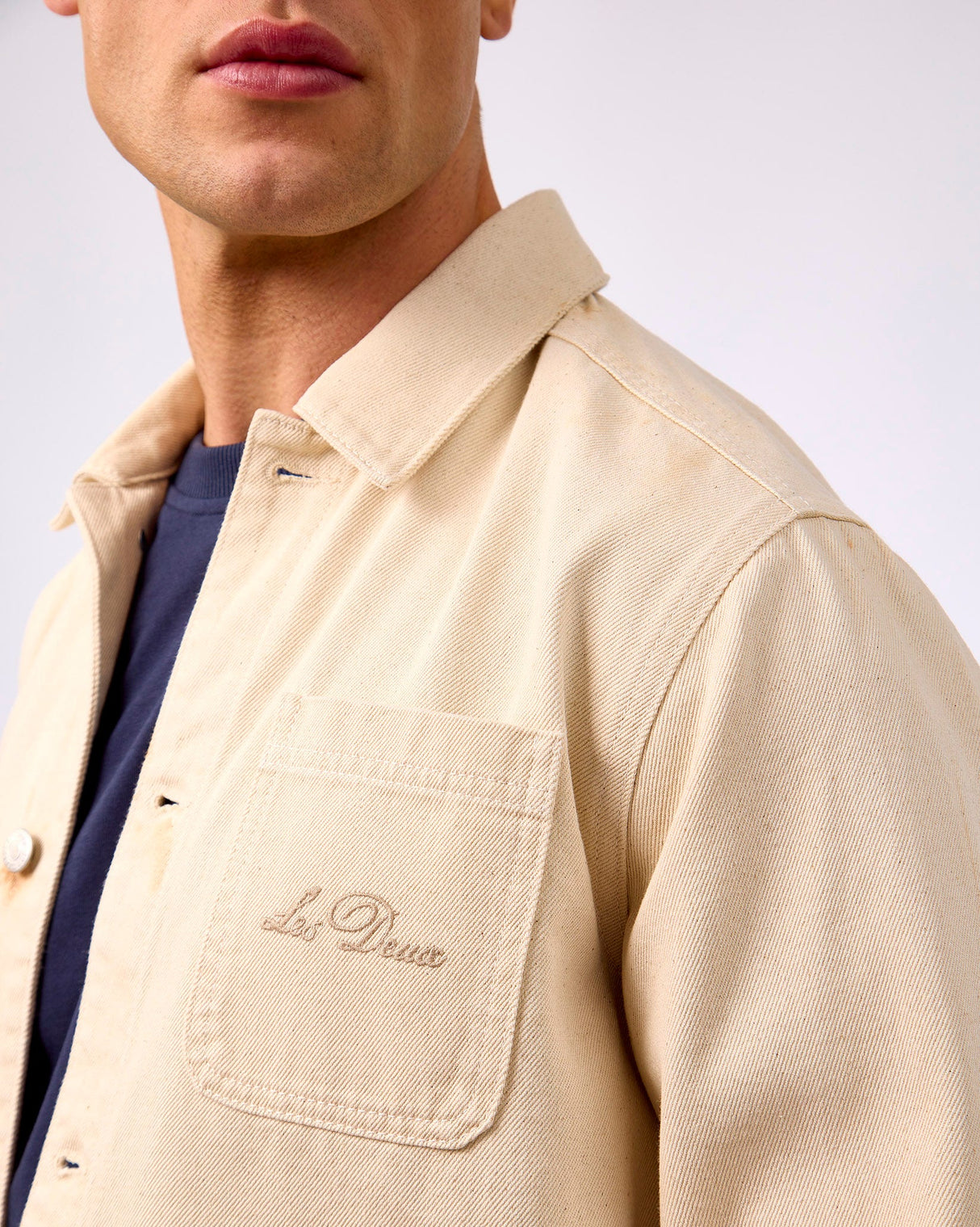 Ivory Layton Faience Twill Overshirt