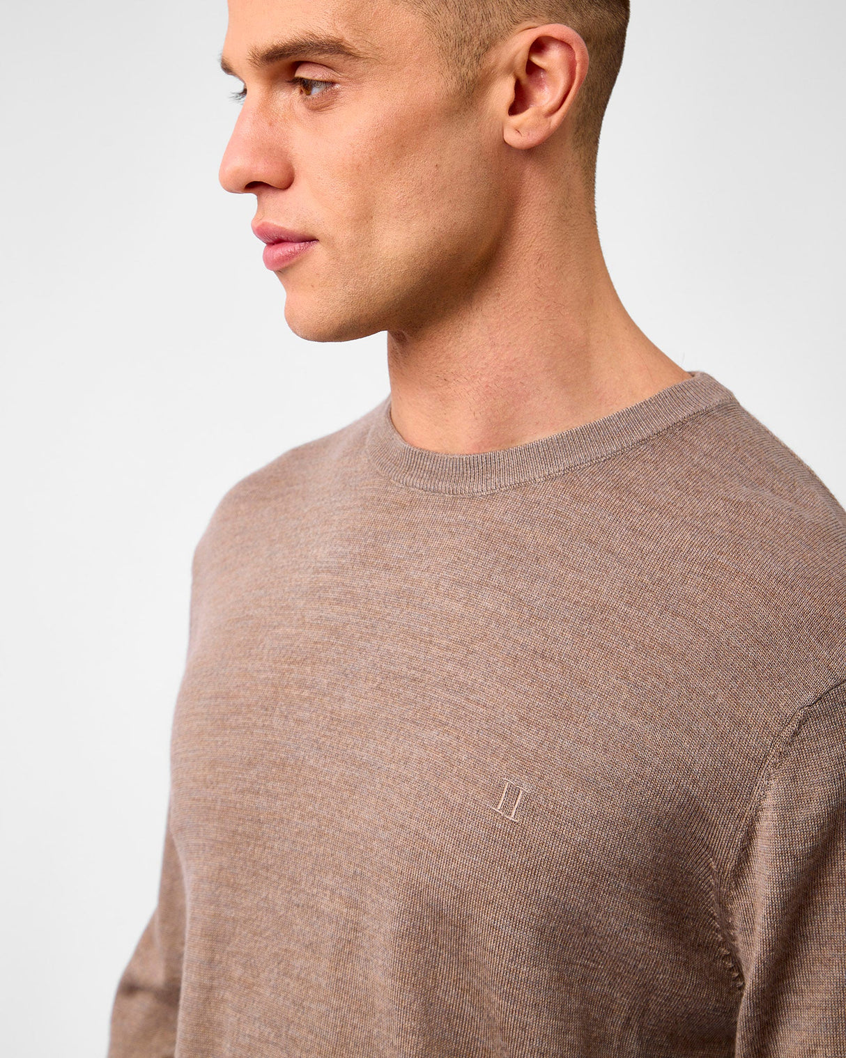 Desert Taupe Greyson Merino Knit Jumper