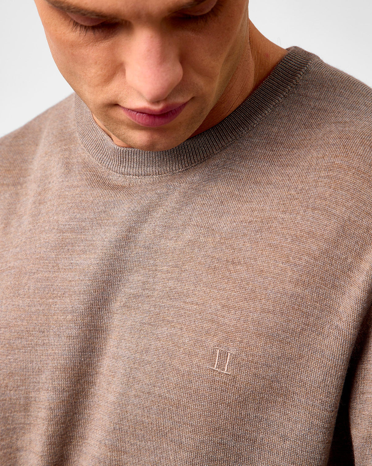 Desert Taupe Greyson Merino Knit Jumper