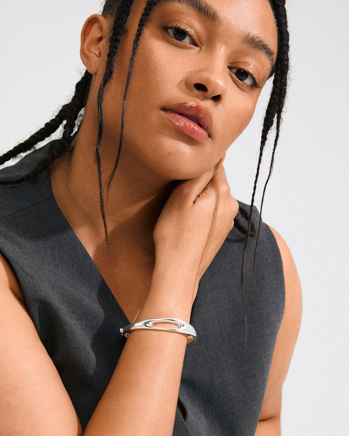 Silver Free Bangle