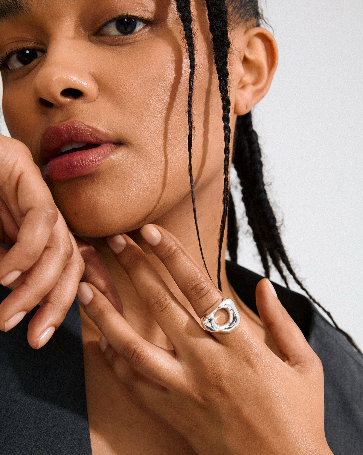 Silver Free Statement Ring