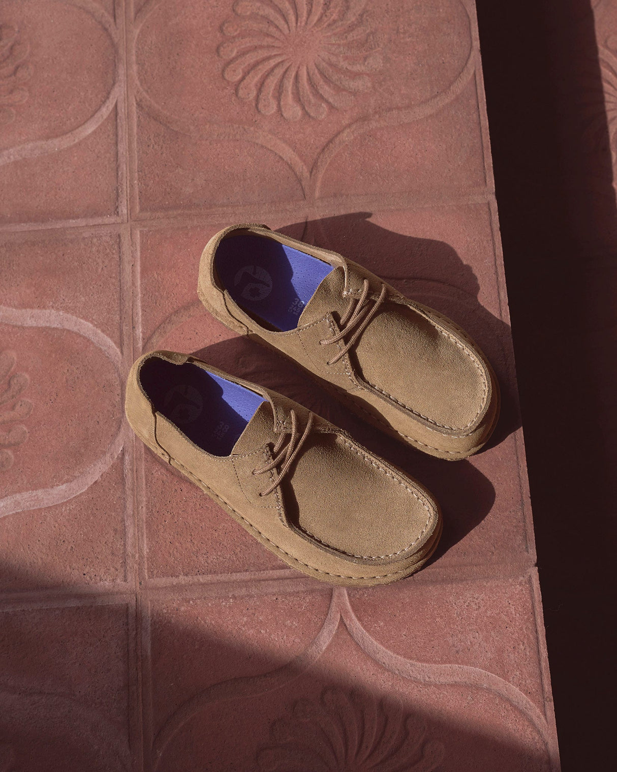 Grey Taupe Utti Suede Lace Moccasin