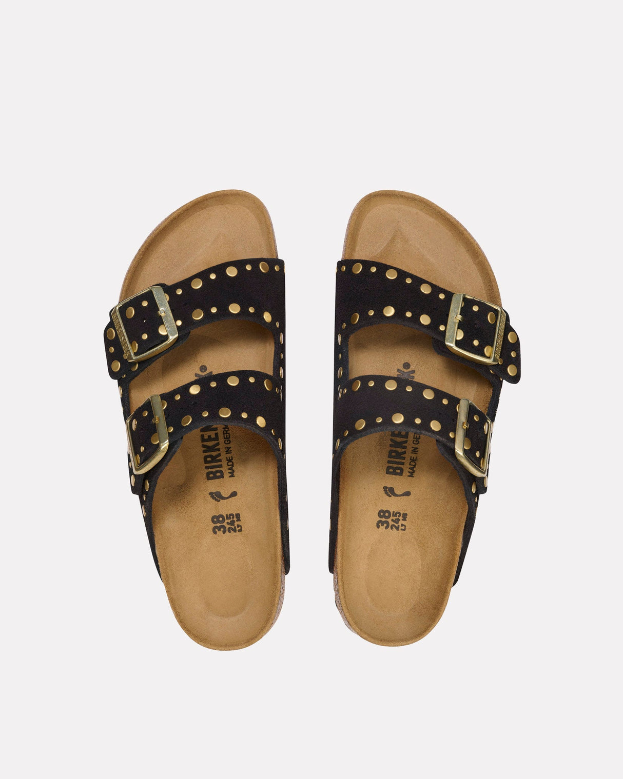 Black Rivet Leve Arizona Sandal