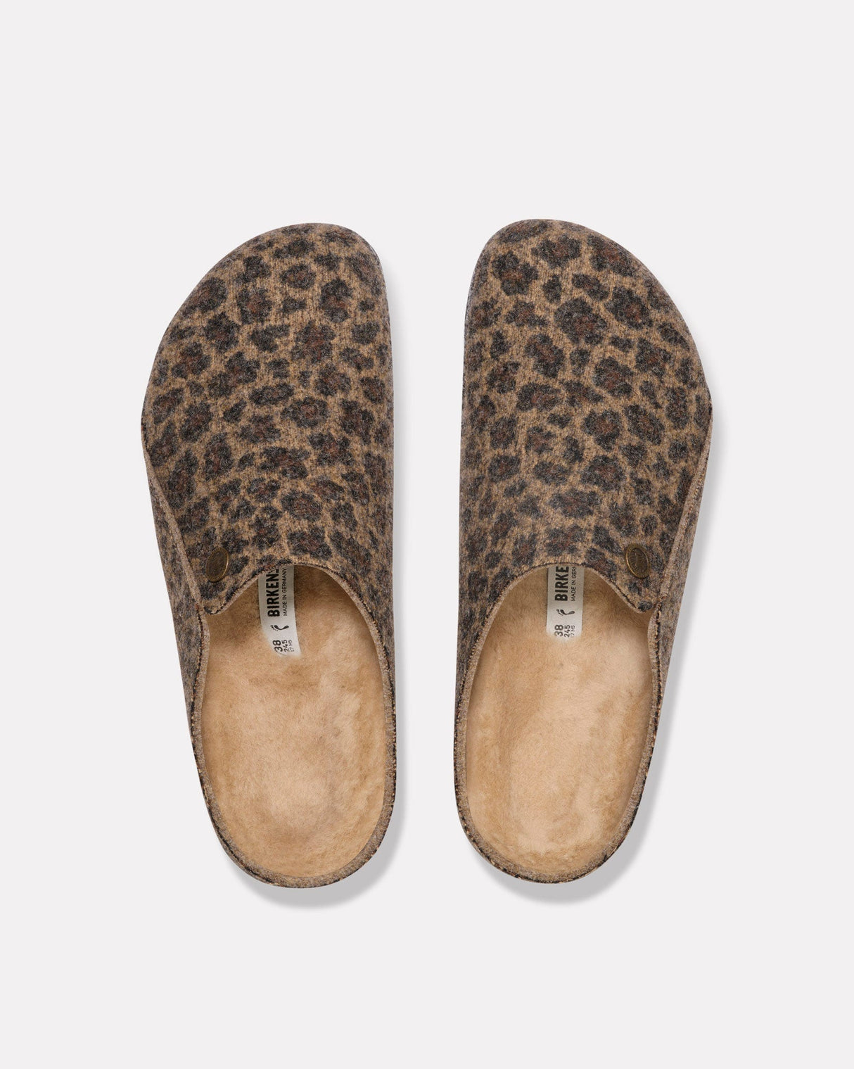 Leopard Toffee Shearling Zermatt Slipper