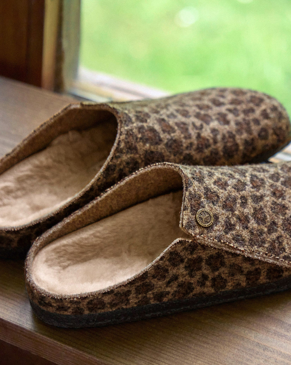 Leopard Toffee Shearling Zermatt Slipper