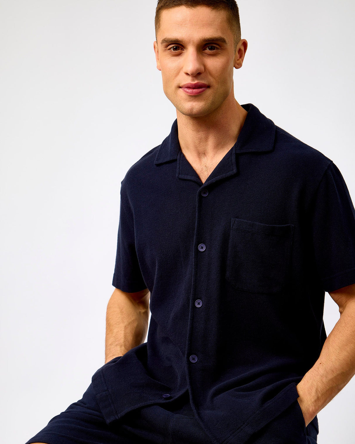 Night-Sky-Boucle-Short-Sleeve-Shirt