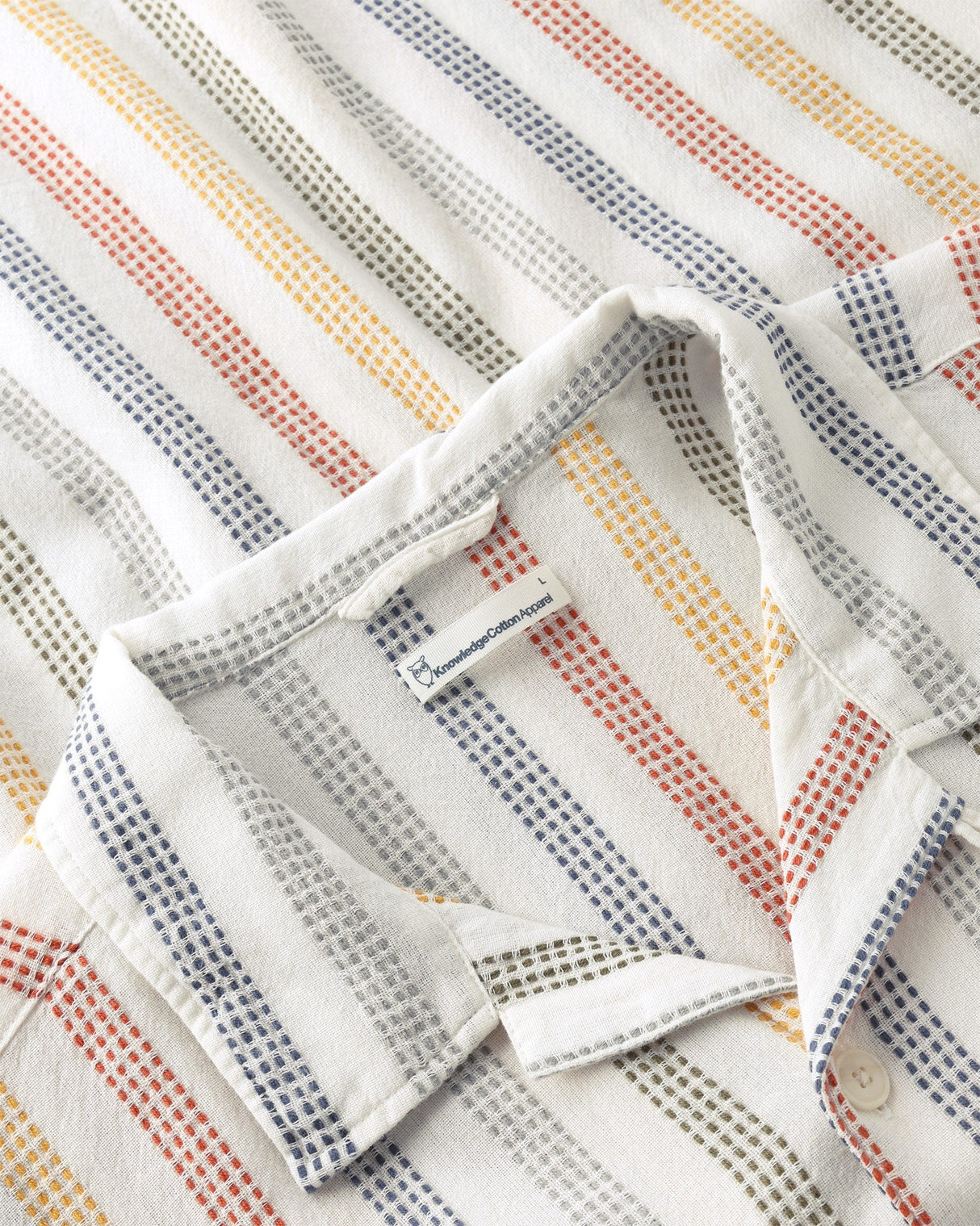 Multicolour Vertical Stripe Short Sleeve Shirt