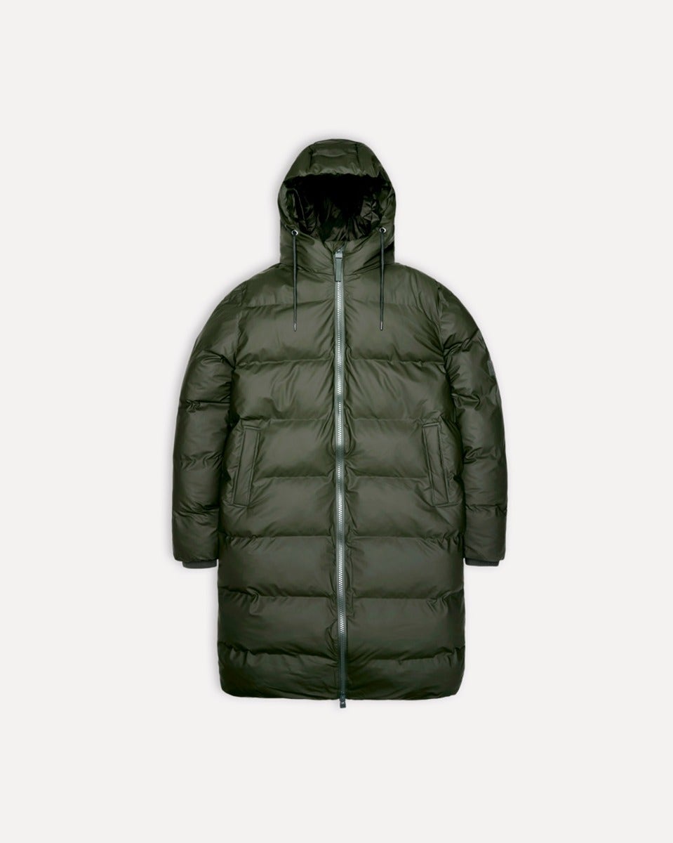 Green Alta Long Puffer Jacket