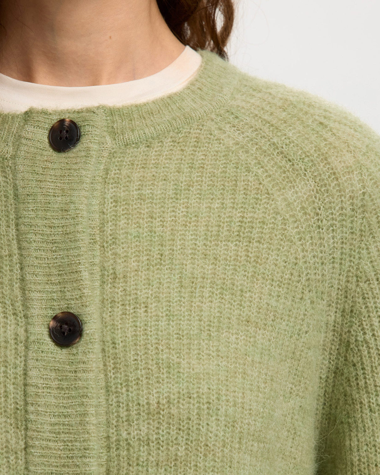 Lint Lulu Alpaca Blend Knit Short Cardigan