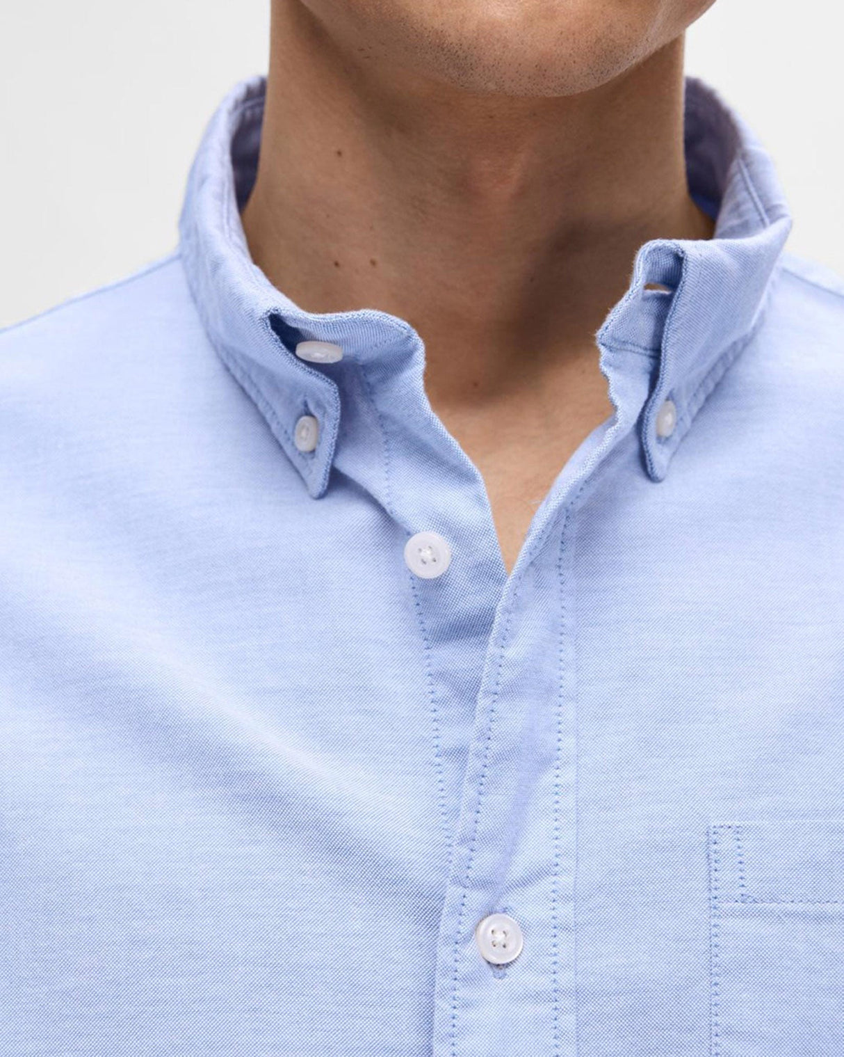 Light Blue Regrick Oxford Shirt
