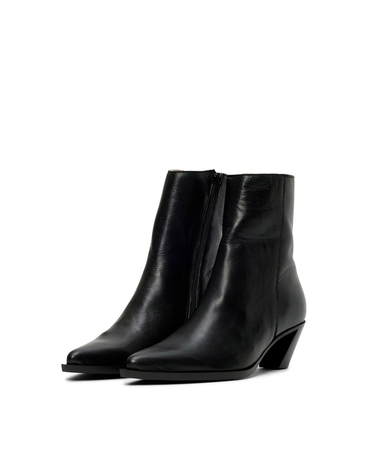 Black Stella Leather Boot