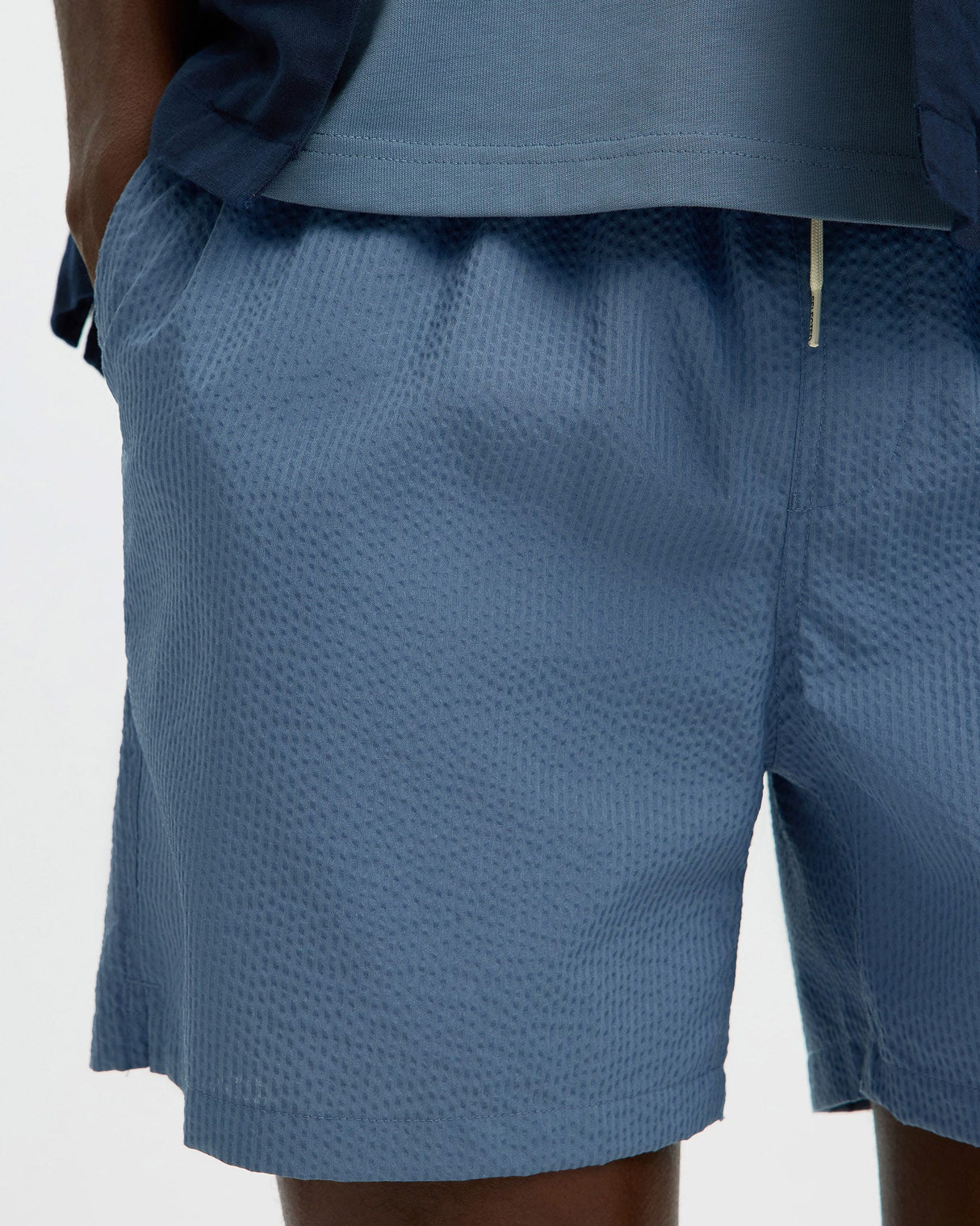 Blue Mirage Cooper Seersucker Swim Shorts