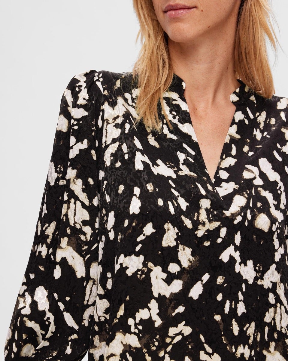 Java Justine Print Long Sleeve Top