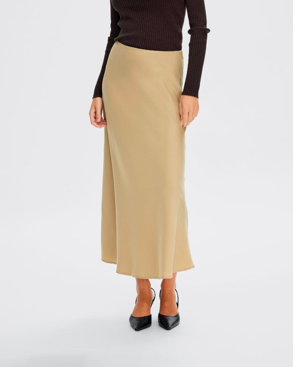 Cornstalk Lena High Waisted Midi Skirt