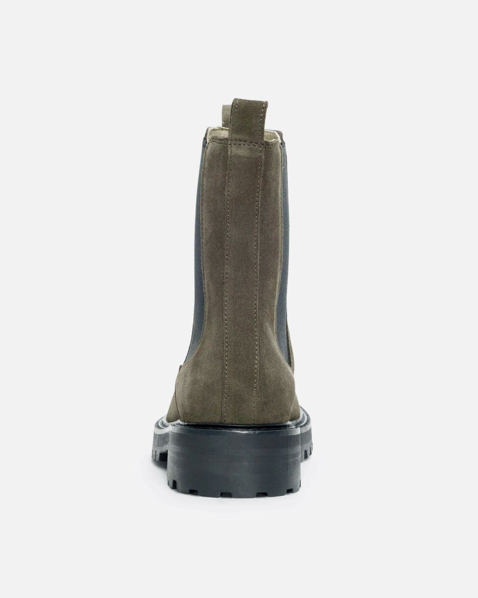 Dusky Green Vilma Suede Chelsea Boot