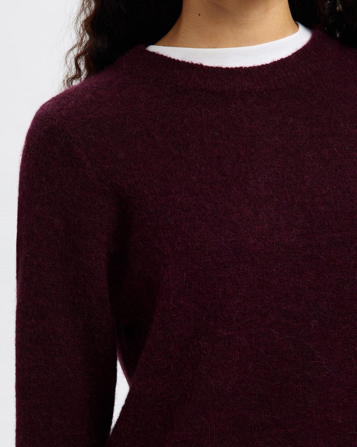 Fig Lulu Alpaca Blend Frill Cuff Jumper