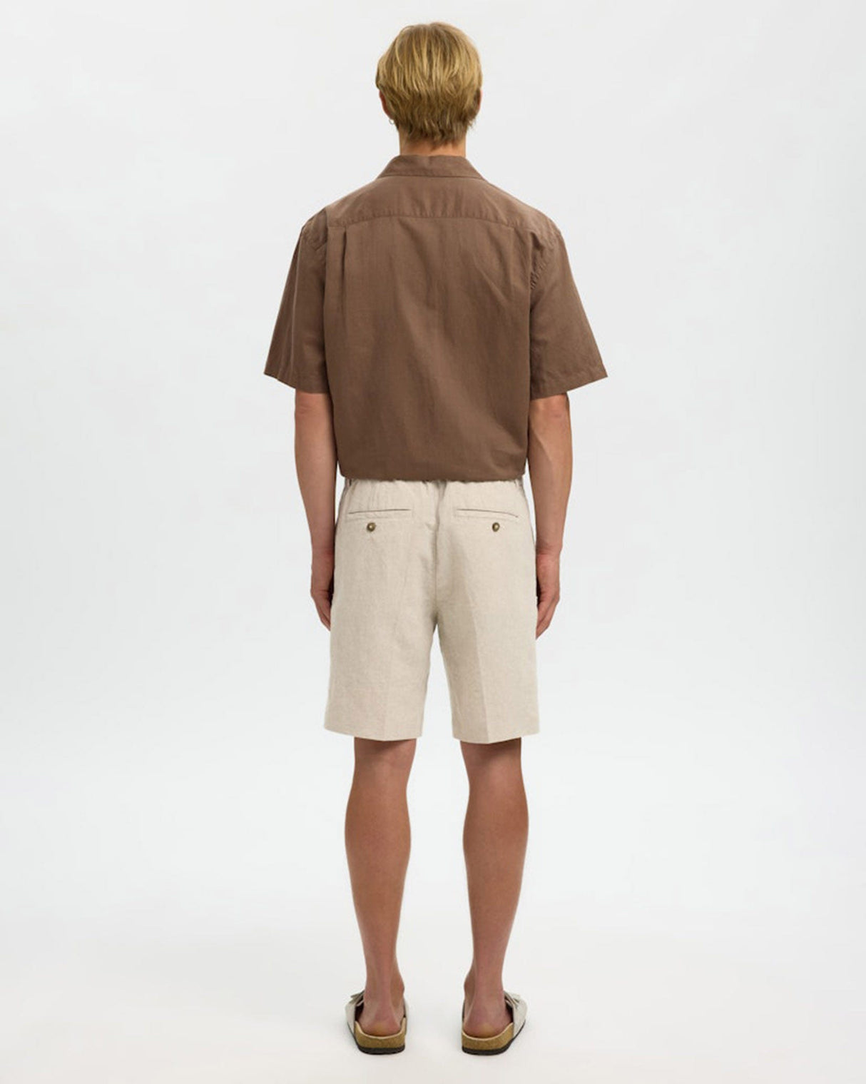 Pure Cashmere Warm White Leroy Shorts