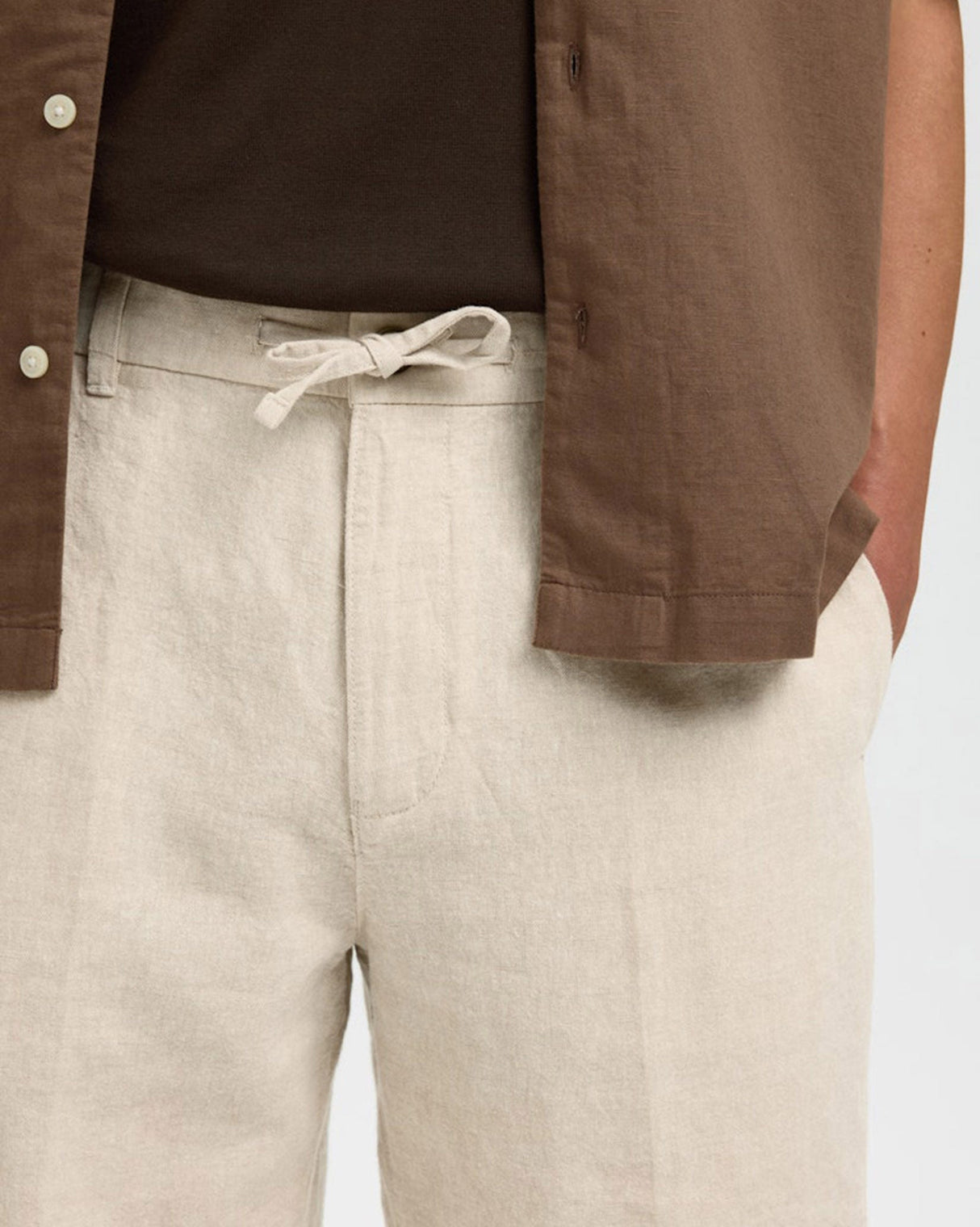 Pure Cashmere Warm White Leroy Shorts