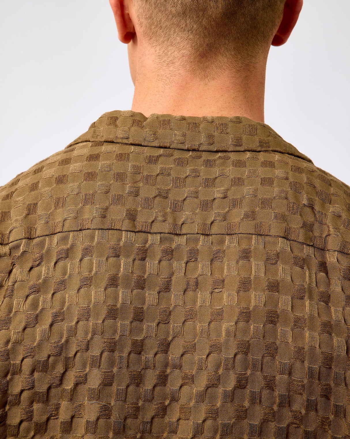 Chocolate Chip Monty Textured Short Sleeve Shirt