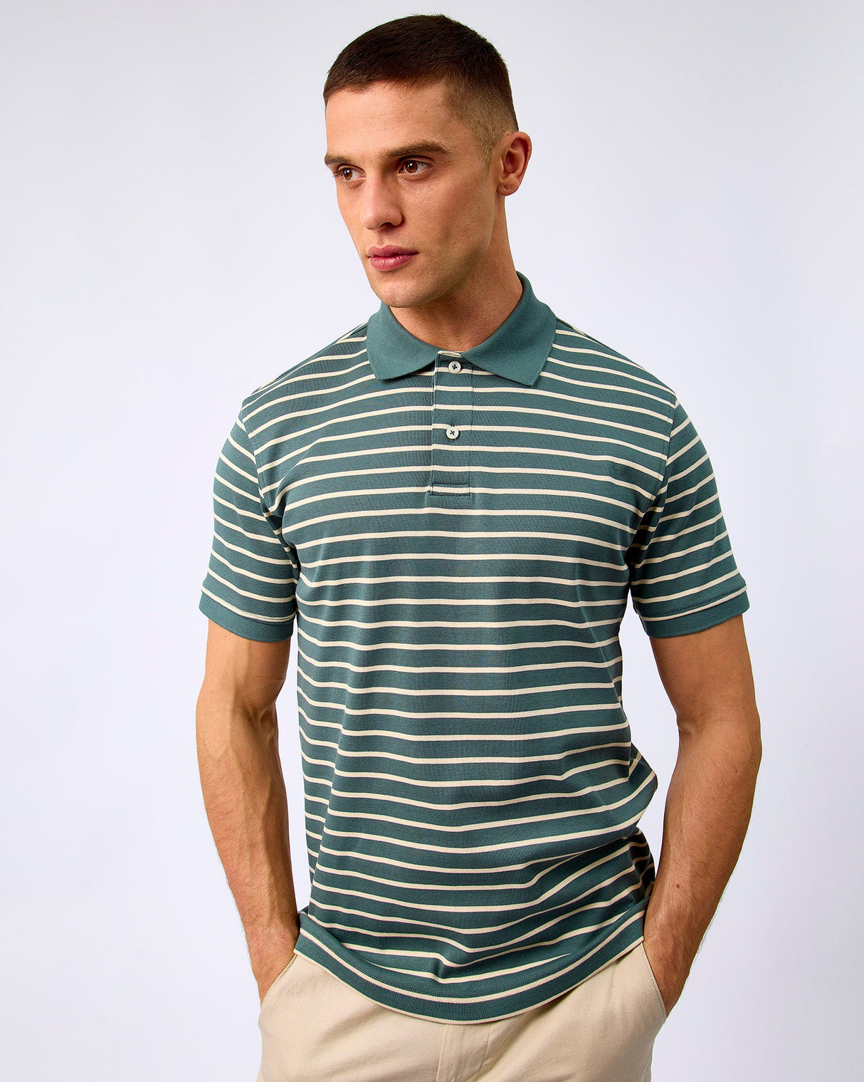 Balsam-Green-Dean-Stripe-Polo-T-Shirt