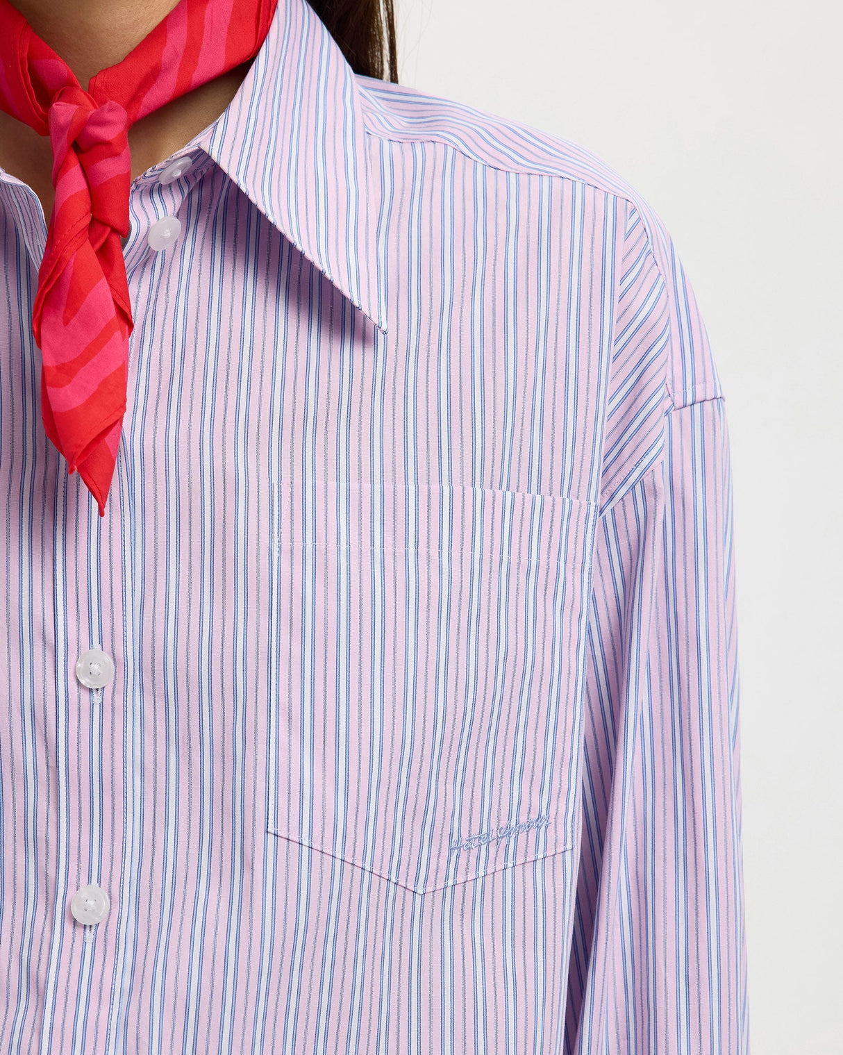 Fresh Pink Hotel Amour Oversized Shirt