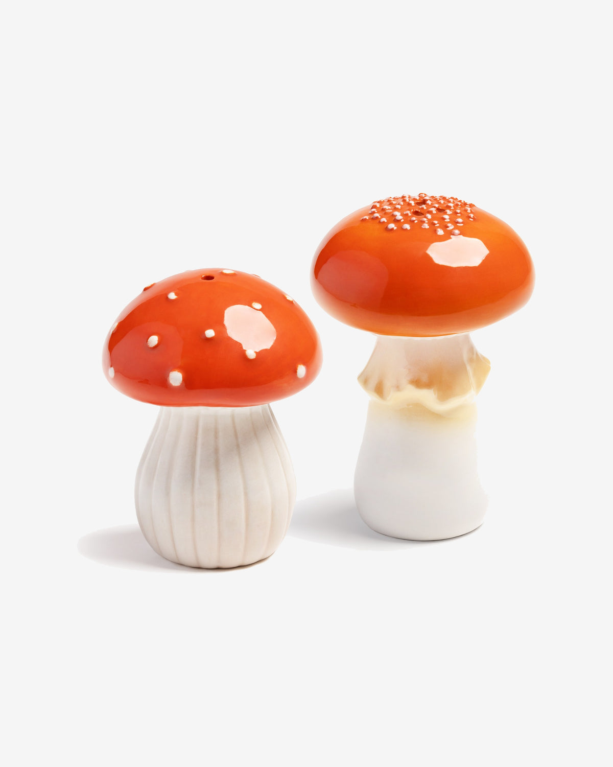 Mushroom Porcelain Salt & Pepper Shaker Set