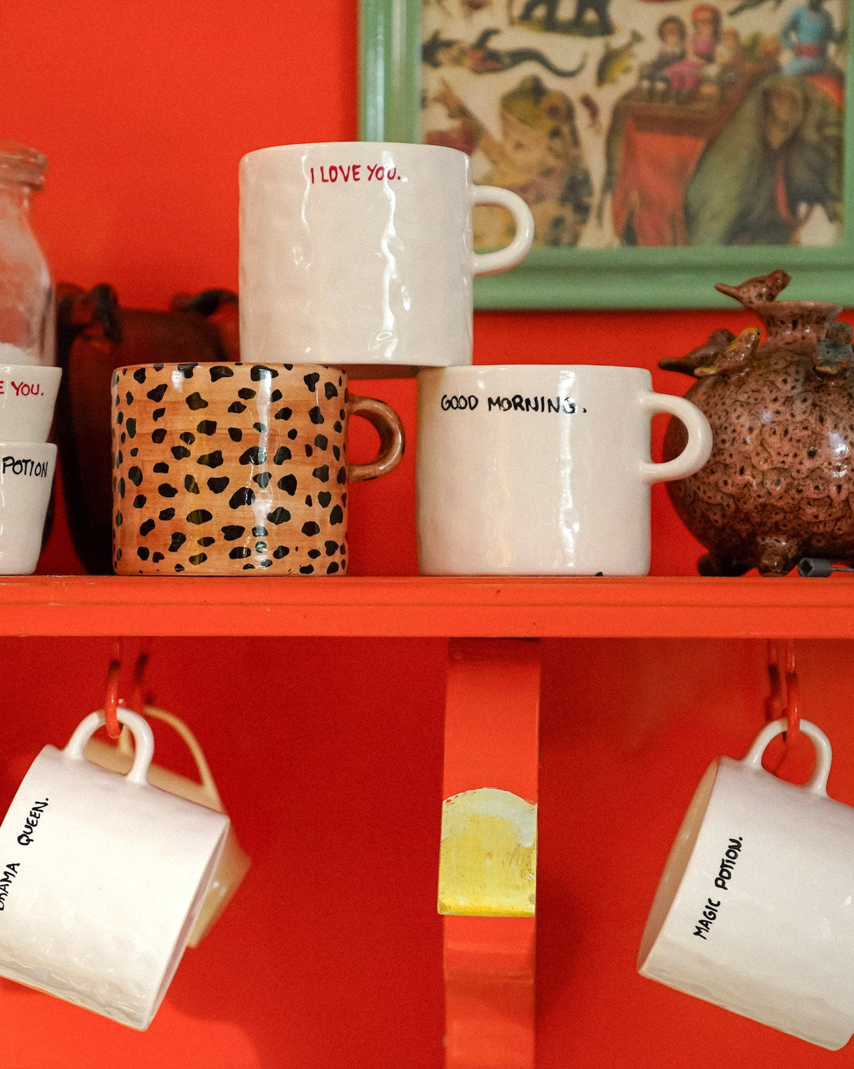 White 'I Love You' Stoneware Mug