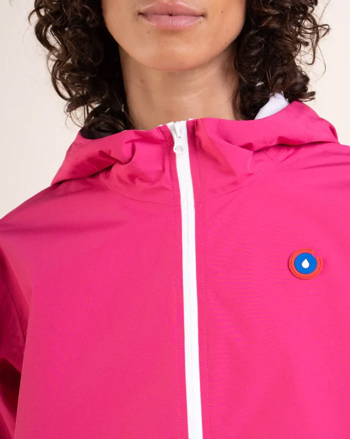 Fuschia Passy Short Waterproof Jacket