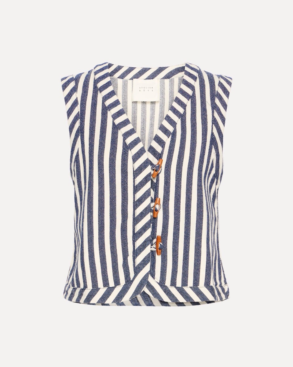 Sky Captain Blue Irelise Waistcoat