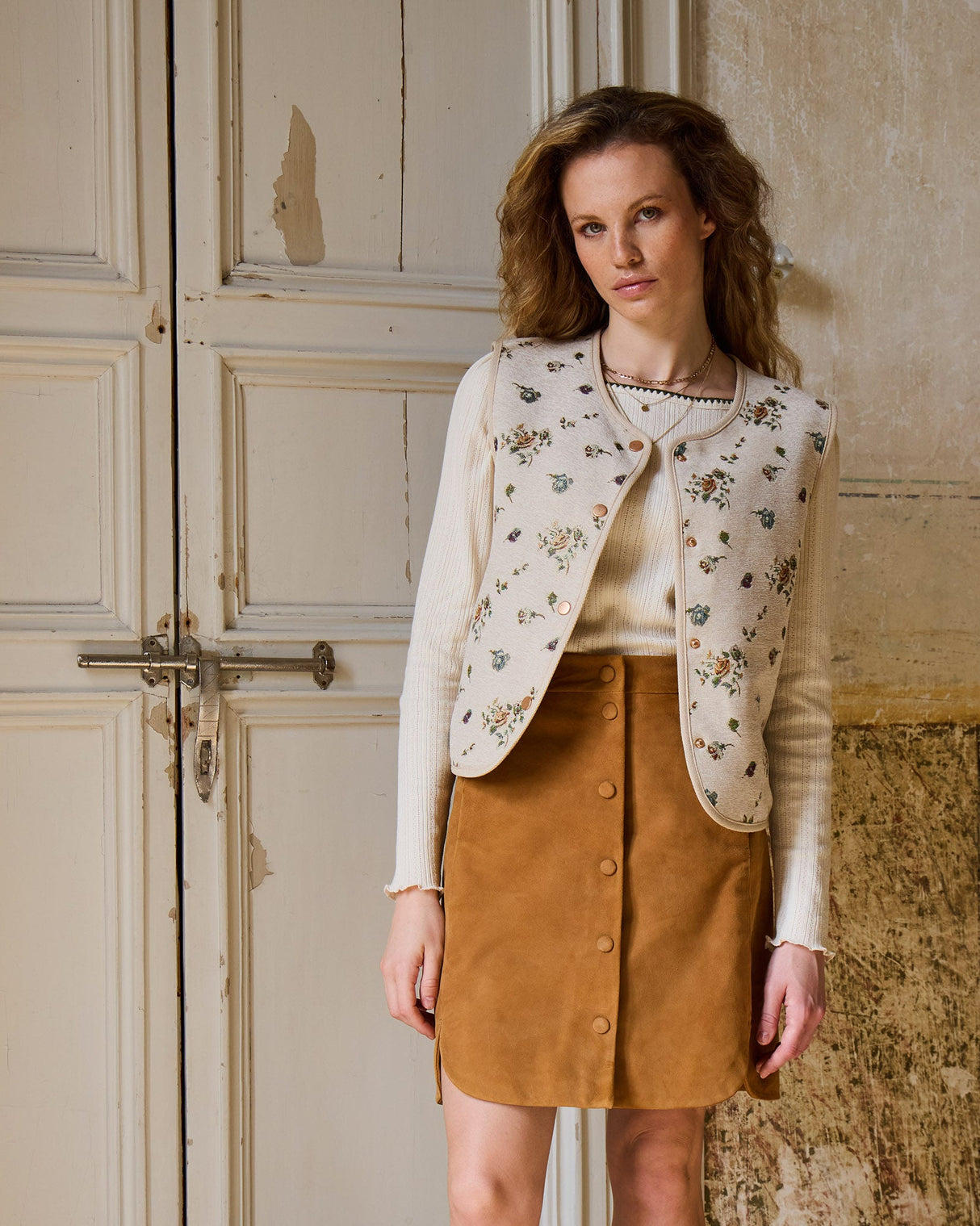Jaquard Flowers Irtambourne Waistcoat