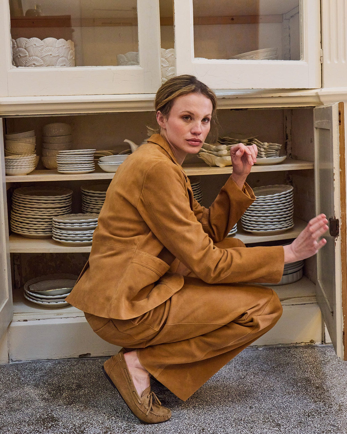 Suede Light Brown Irfunda Jacket