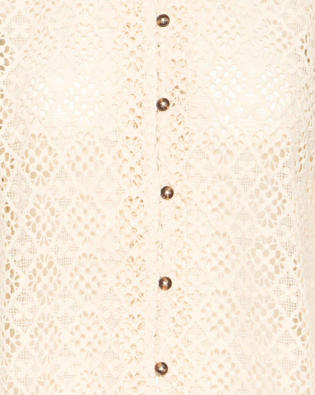 Birch Irjulie Openwork Cotton Short Sleeve Blouse