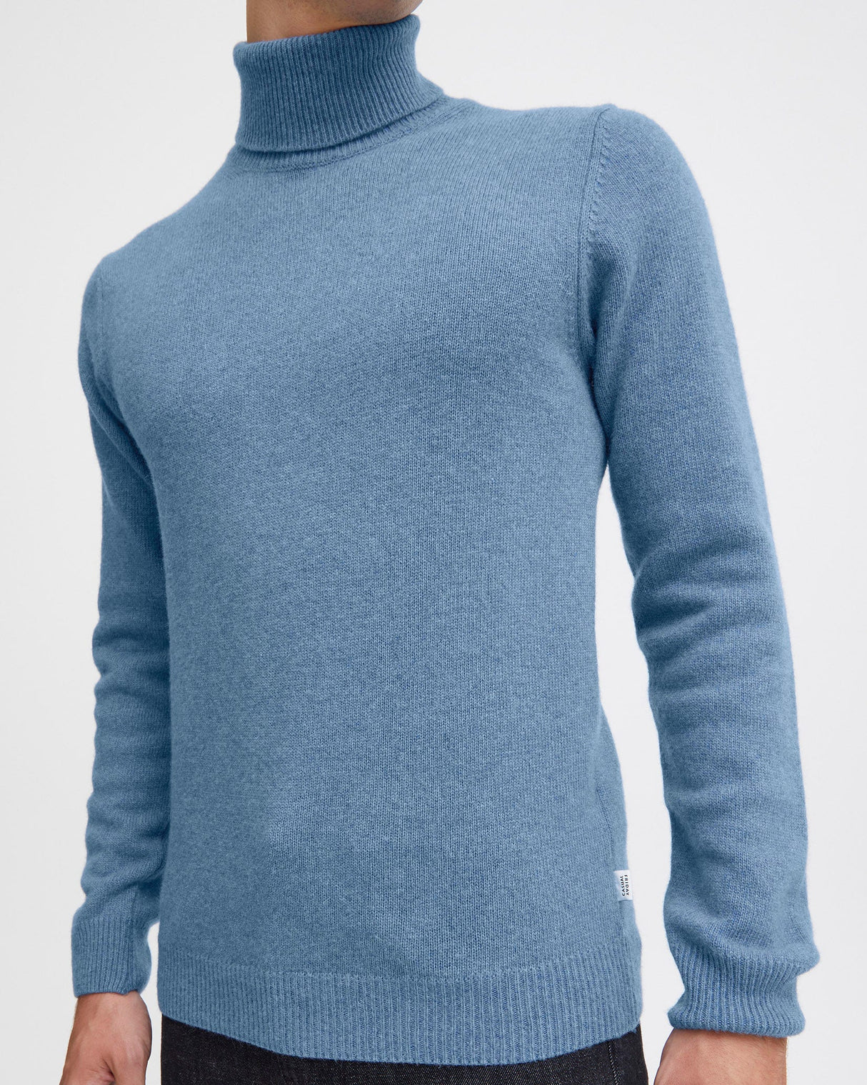 True Navy Karl Roll Neck Knit Jumper