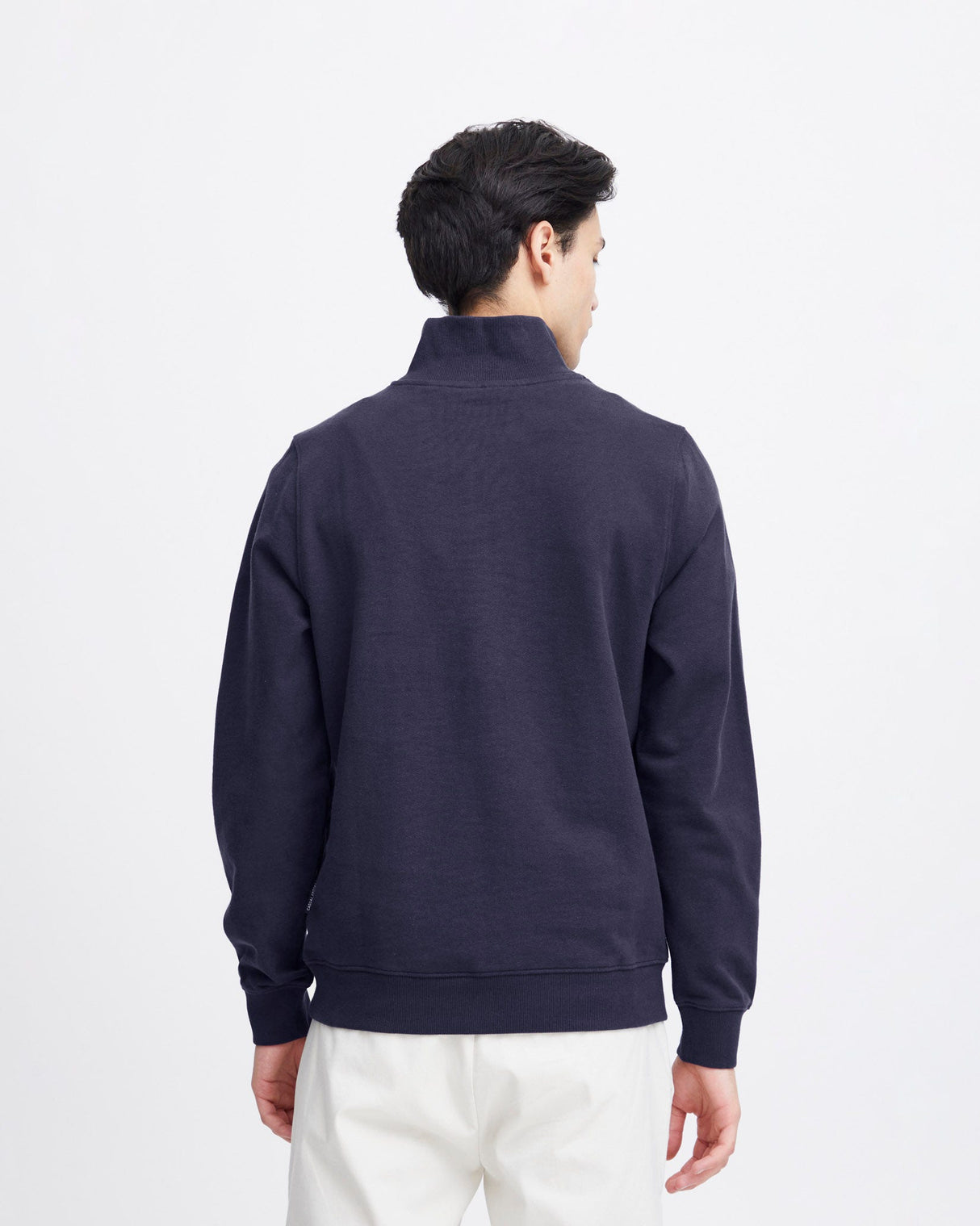 Dark Navy Sebastian Half Zip Sweatshirt