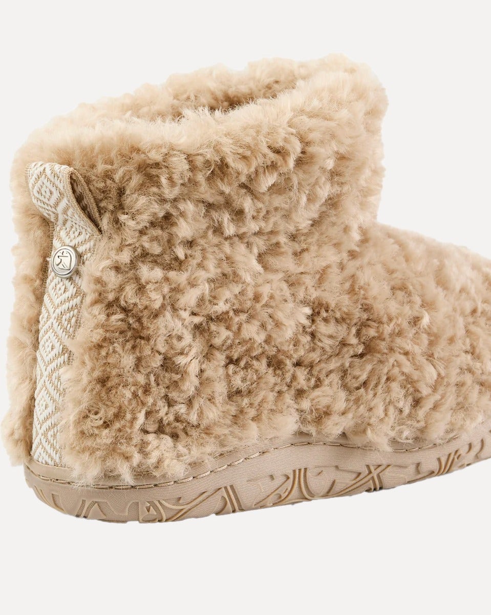 Biscuit Lauren Borg Fleece Short Boot Slippers